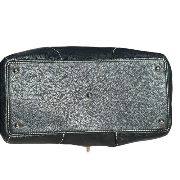 Dooney & Bourke Black Logo Lock Leather Bag - Picture 3 of 15